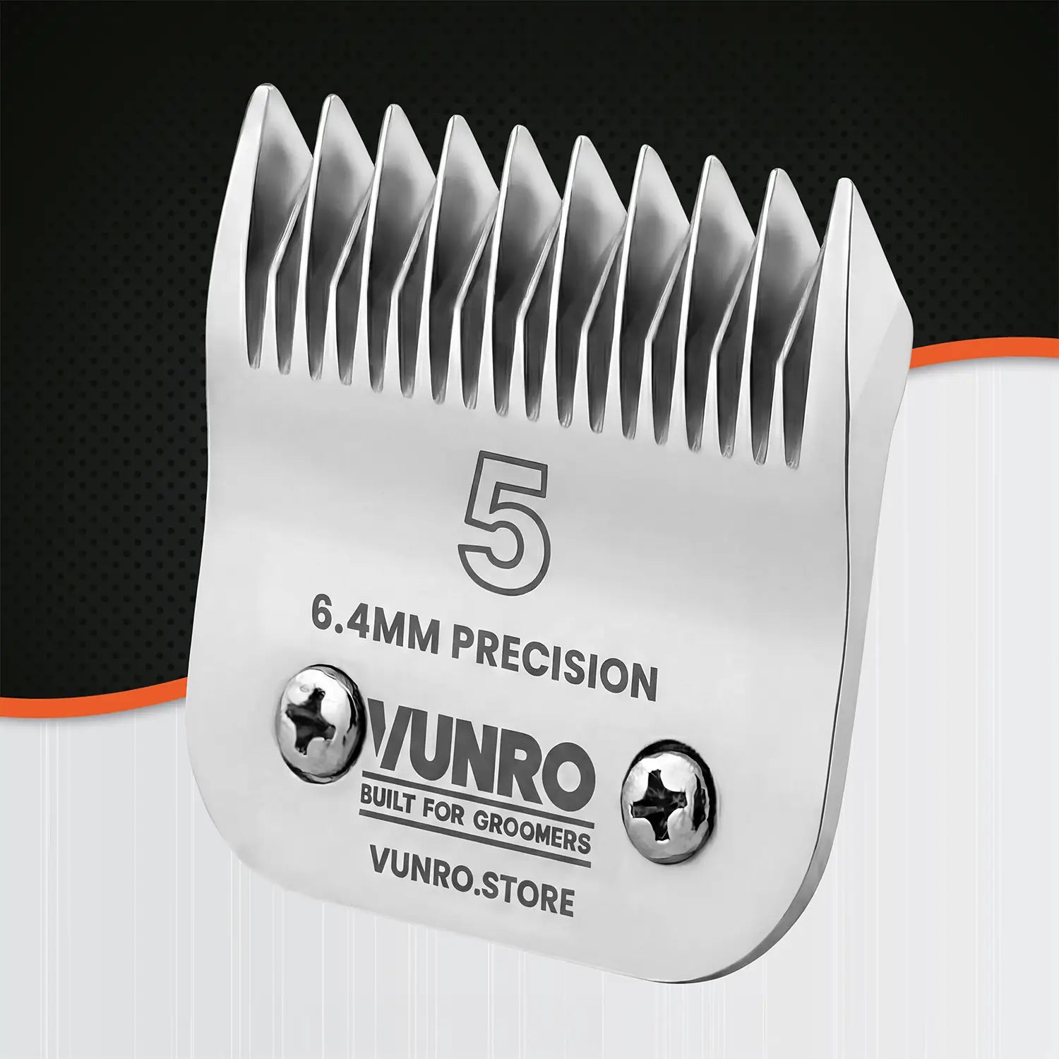 #5 Ceramic Skip Tooth Dog Clipper Blade (6.4mm) by VUNRO