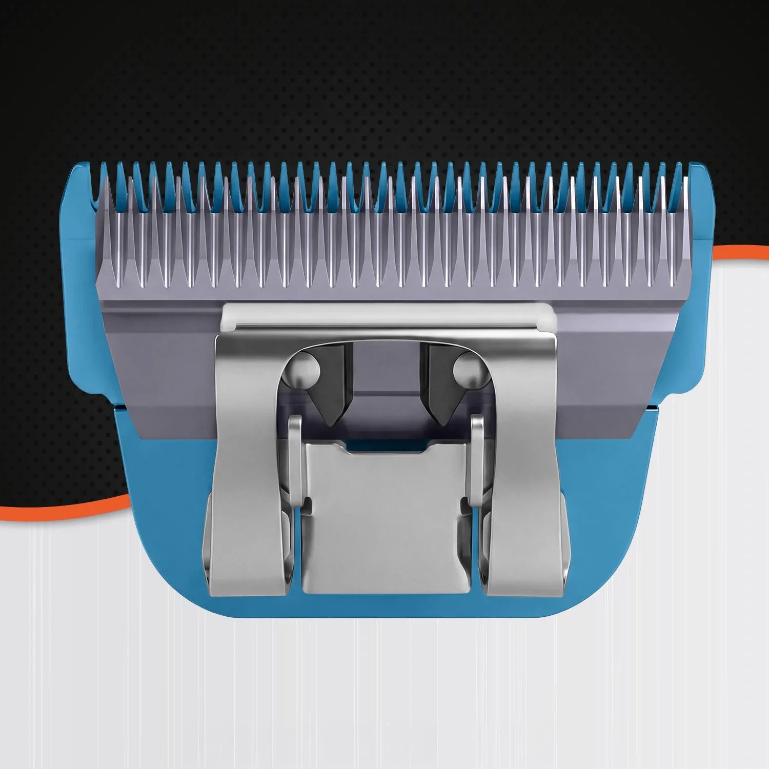VUNRO 30W Wide Blue Steel dog clipper blade rear view